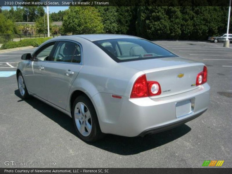 Silver Ice Metallic / Titanium 2010 Chevrolet Malibu LS Sedan
