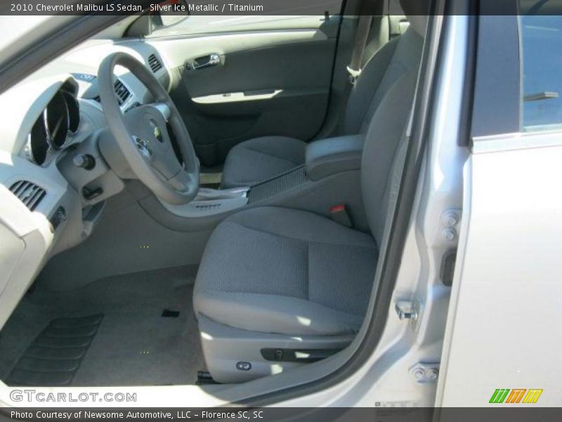 Silver Ice Metallic / Titanium 2010 Chevrolet Malibu LS Sedan