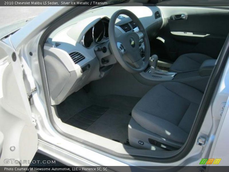 Silver Ice Metallic / Titanium 2010 Chevrolet Malibu LS Sedan