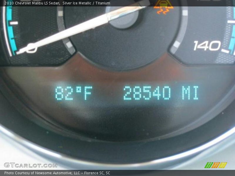 Silver Ice Metallic / Titanium 2010 Chevrolet Malibu LS Sedan