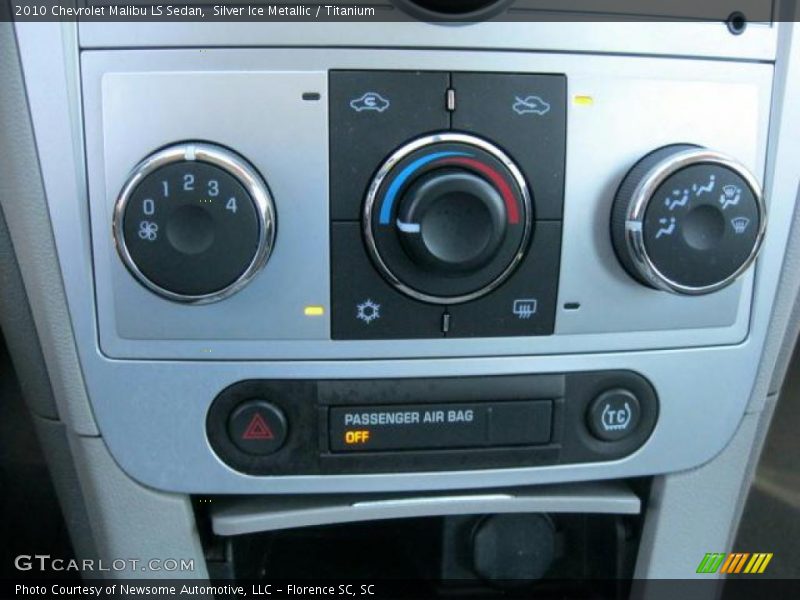 Silver Ice Metallic / Titanium 2010 Chevrolet Malibu LS Sedan