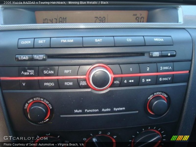 Winning Blue Metallic / Black 2006 Mazda MAZDA3 s Touring Hatchback