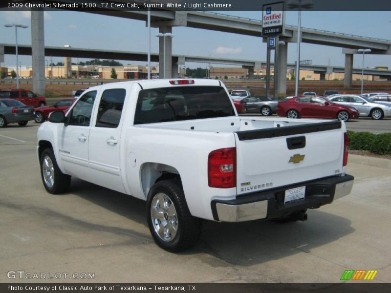 Summit White / Light Cashmere 2009 Chevrolet Silverado 1500 LTZ Crew Cab