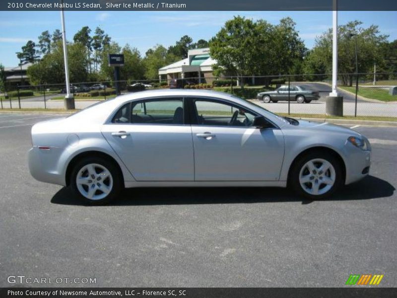Silver Ice Metallic / Titanium 2010 Chevrolet Malibu LS Sedan