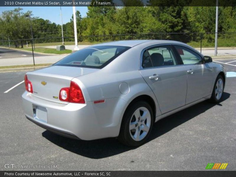 Silver Ice Metallic / Titanium 2010 Chevrolet Malibu LS Sedan