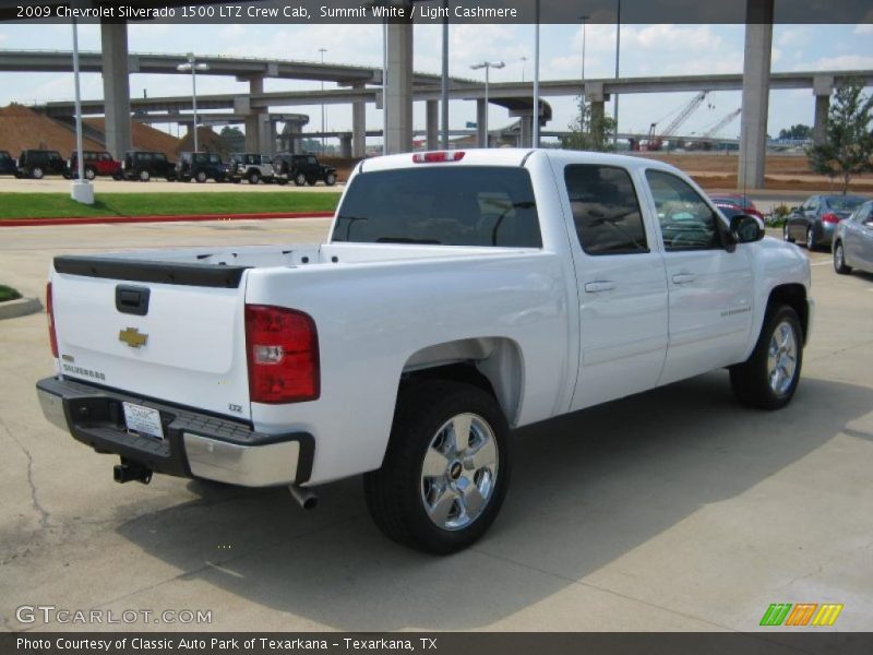 Summit White / Light Cashmere 2009 Chevrolet Silverado 1500 LTZ Crew Cab