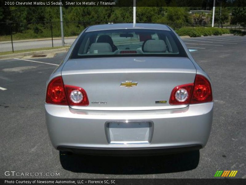 Silver Ice Metallic / Titanium 2010 Chevrolet Malibu LS Sedan