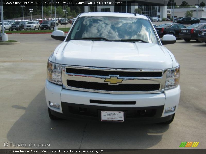 Summit White / Light Cashmere 2009 Chevrolet Silverado 1500 LTZ Crew Cab