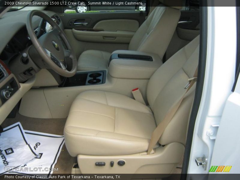 Summit White / Light Cashmere 2009 Chevrolet Silverado 1500 LTZ Crew Cab