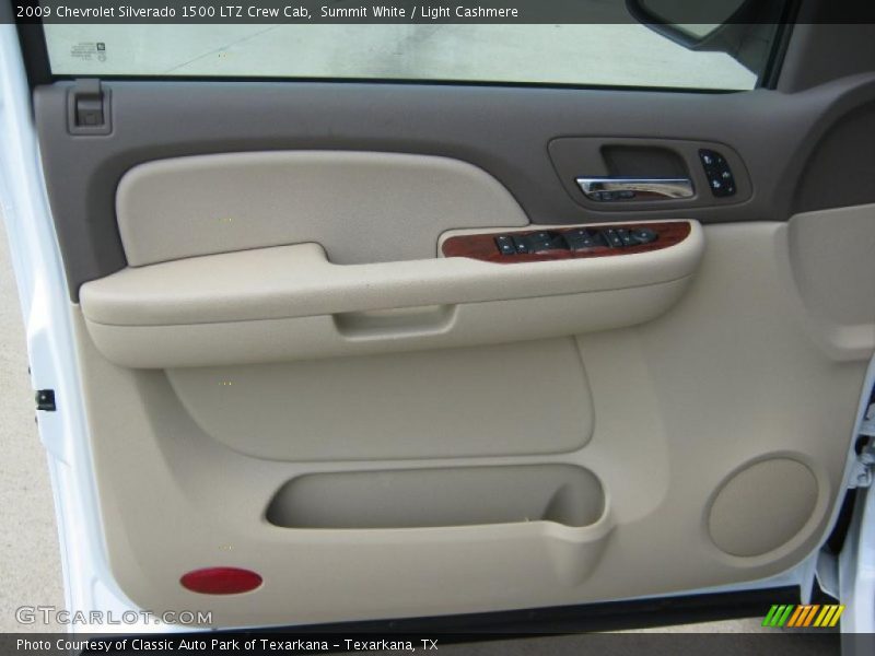 Summit White / Light Cashmere 2009 Chevrolet Silverado 1500 LTZ Crew Cab