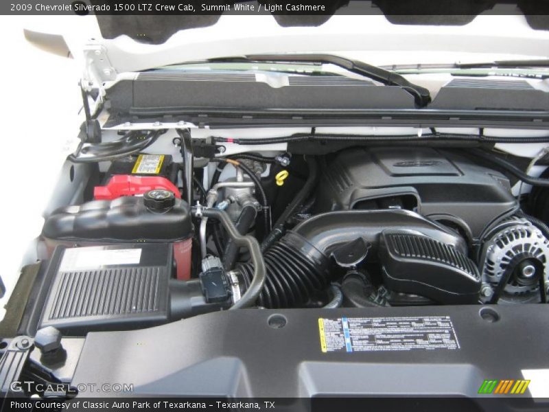 Summit White / Light Cashmere 2009 Chevrolet Silverado 1500 LTZ Crew Cab