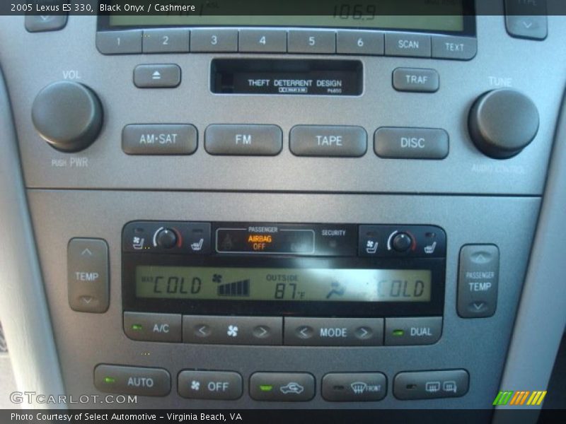 Black Onyx / Cashmere 2005 Lexus ES 330