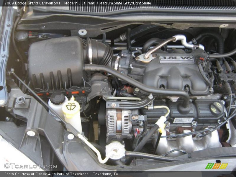 Modern Blue Pearl / Medium Slate Gray/Light Shale 2009 Dodge Grand Caravan SXT