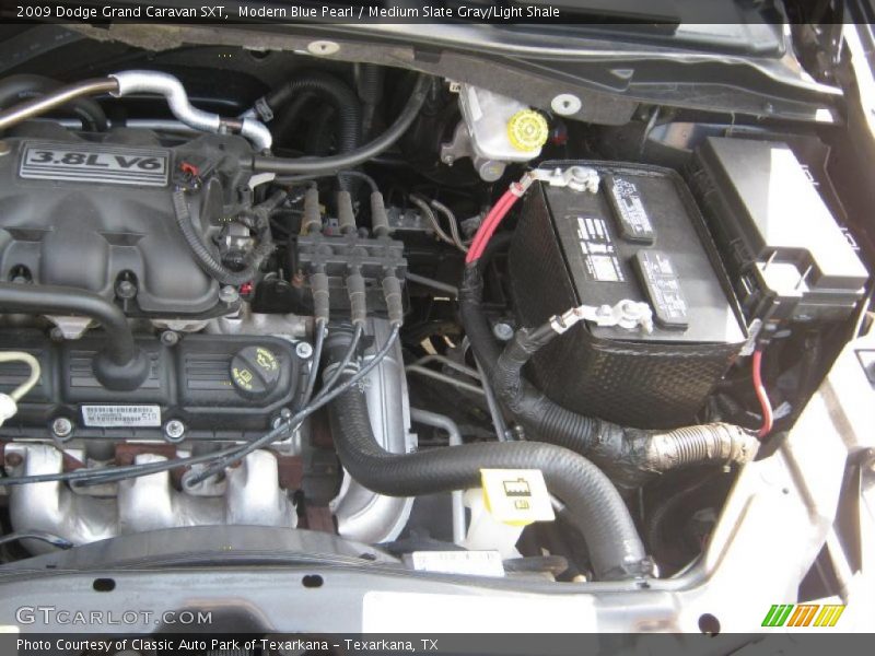 Modern Blue Pearl / Medium Slate Gray/Light Shale 2009 Dodge Grand Caravan SXT