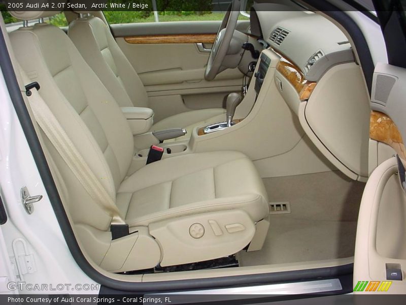 Arctic White / Beige 2005 Audi A4 2.0T Sedan