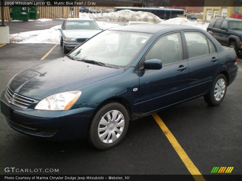 Mystic Blue Pearl / Gray 2006 Mitsubishi Lancer ES