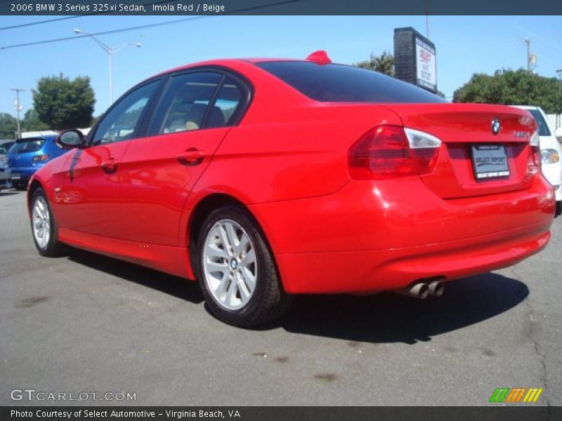 Imola Red / Beige 2006 BMW 3 Series 325xi Sedan