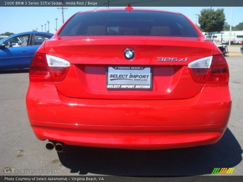 Imola Red / Beige 2006 BMW 3 Series 325xi Sedan