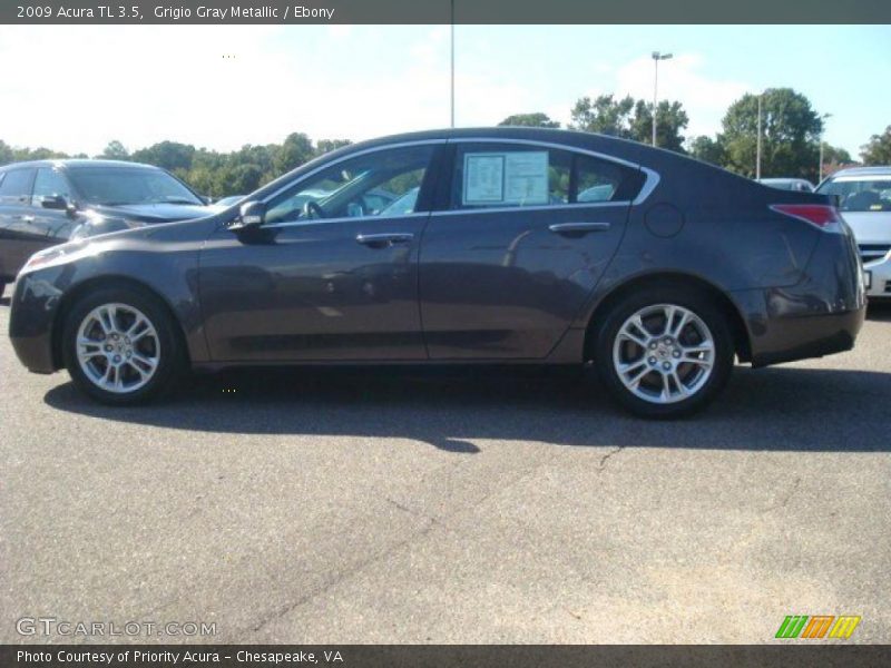 Grigio Gray Metallic / Ebony 2009 Acura TL 3.5
