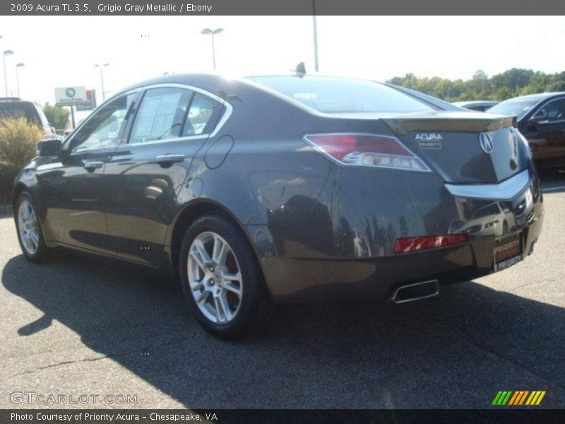 Grigio Gray Metallic / Ebony 2009 Acura TL 3.5