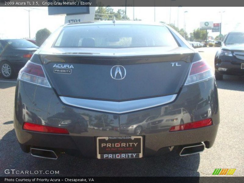 Grigio Gray Metallic / Ebony 2009 Acura TL 3.5