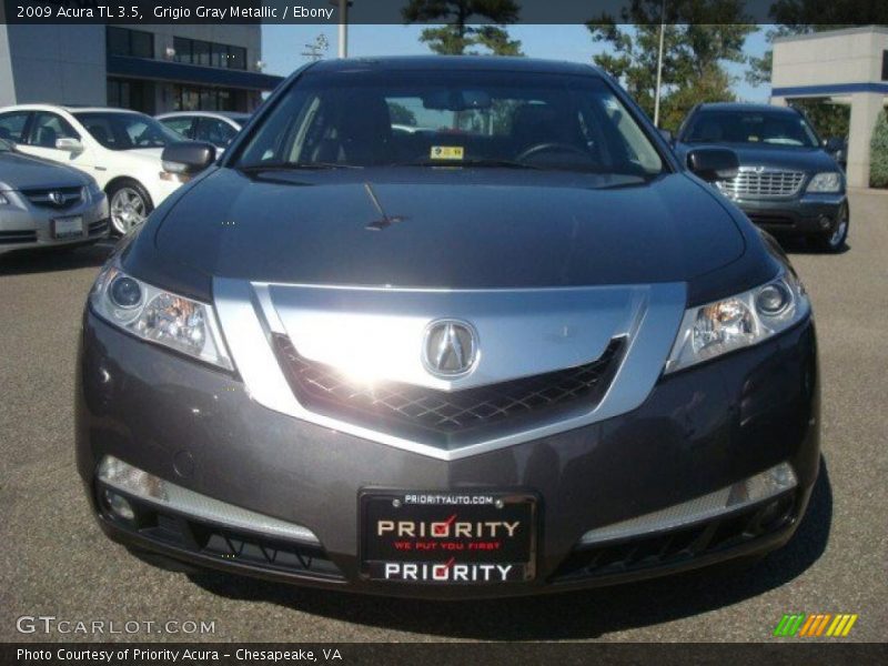 Grigio Gray Metallic / Ebony 2009 Acura TL 3.5