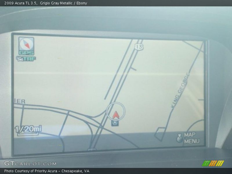 Grigio Gray Metallic / Ebony 2009 Acura TL 3.5