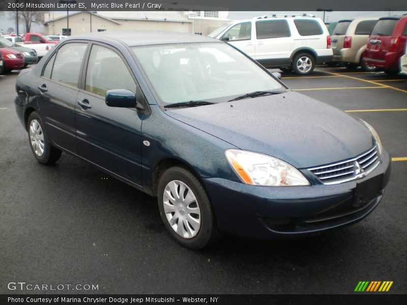 Mystic Blue Pearl / Gray 2006 Mitsubishi Lancer ES