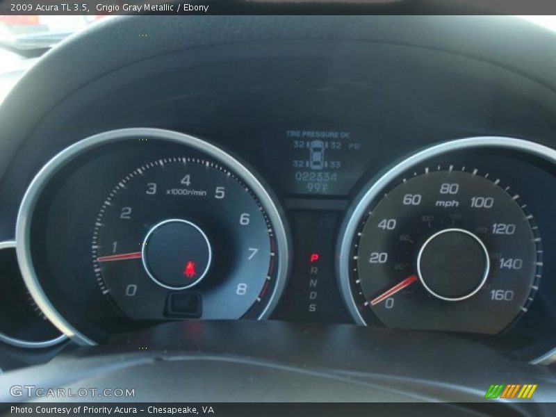 Grigio Gray Metallic / Ebony 2009 Acura TL 3.5