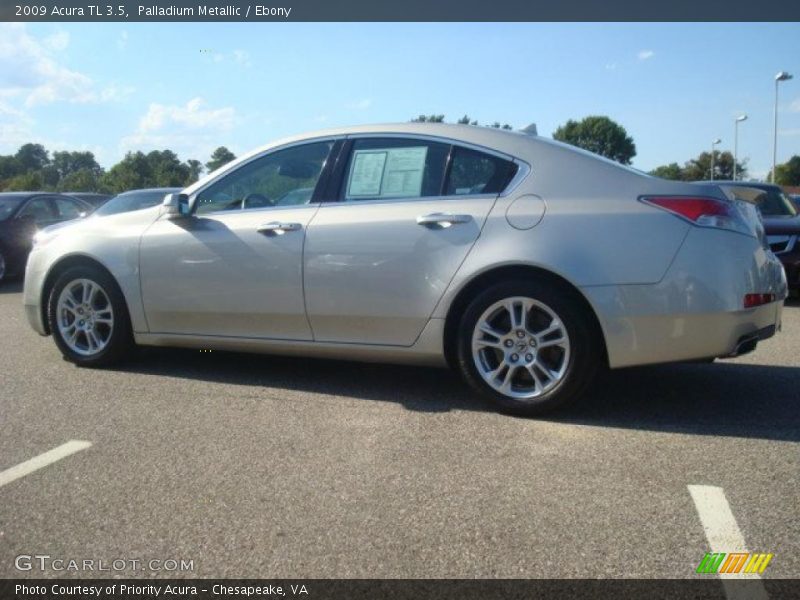 Palladium Metallic / Ebony 2009 Acura TL 3.5