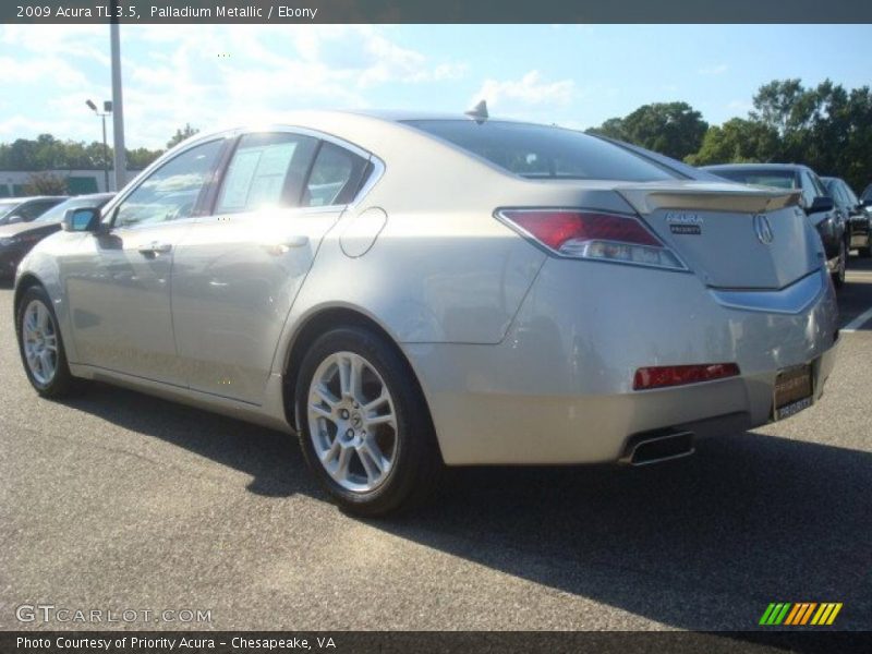 Palladium Metallic / Ebony 2009 Acura TL 3.5