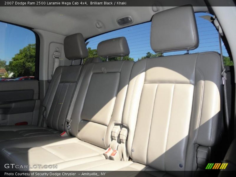 Brilliant Black / Khaki 2007 Dodge Ram 2500 Laramie Mega Cab 4x4