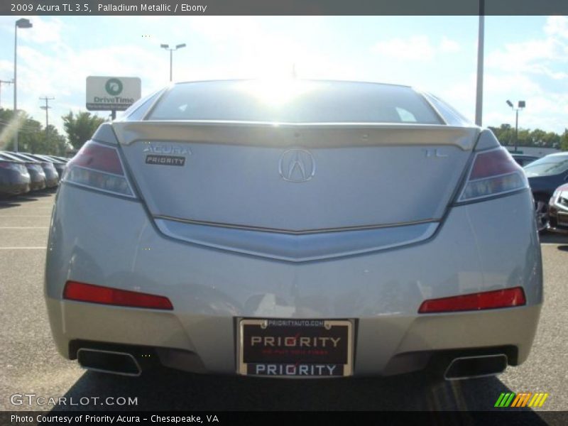 Palladium Metallic / Ebony 2009 Acura TL 3.5
