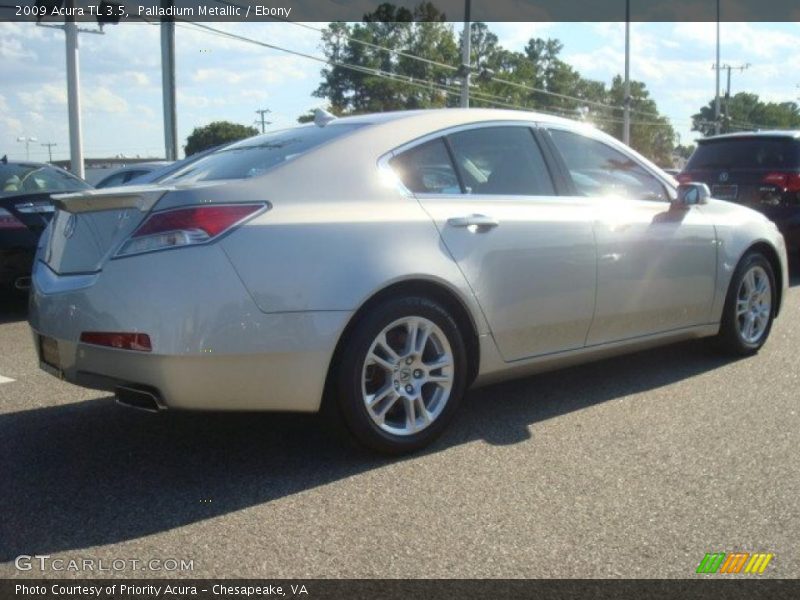 Palladium Metallic / Ebony 2009 Acura TL 3.5
