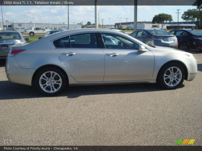 Palladium Metallic / Ebony 2009 Acura TL 3.5