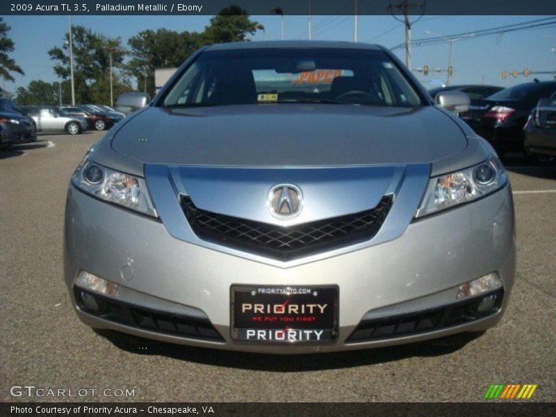 Palladium Metallic / Ebony 2009 Acura TL 3.5