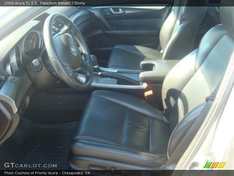 Palladium Metallic / Ebony 2009 Acura TL 3.5