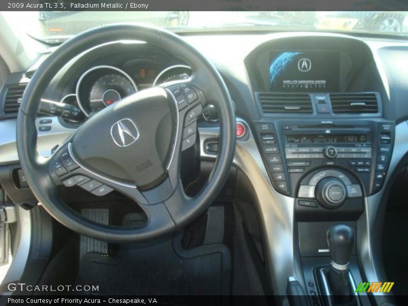 Palladium Metallic / Ebony 2009 Acura TL 3.5