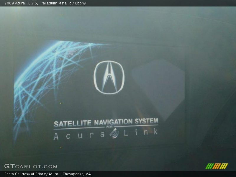 Palladium Metallic / Ebony 2009 Acura TL 3.5