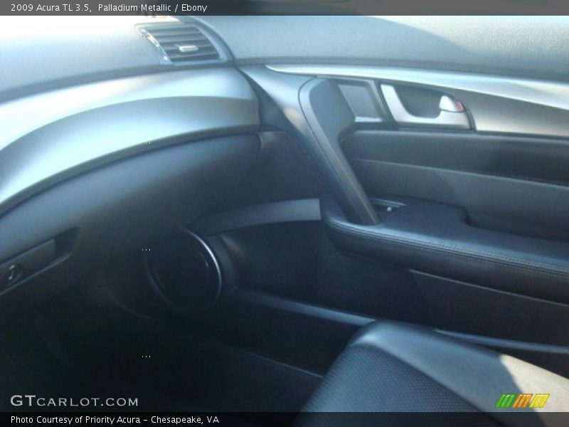 Palladium Metallic / Ebony 2009 Acura TL 3.5
