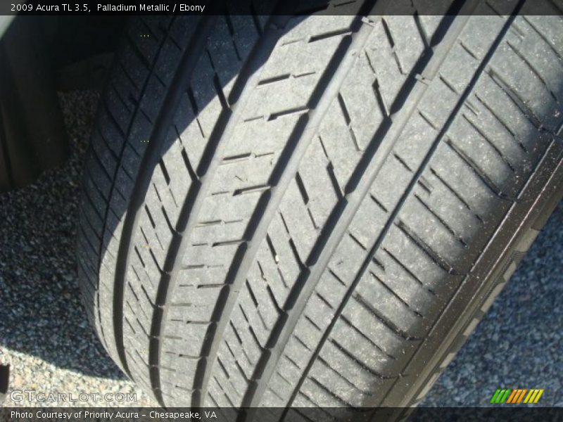 Palladium Metallic / Ebony 2009 Acura TL 3.5