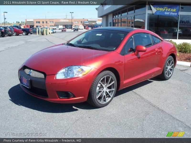 Rave Red / Medium Gray 2011 Mitsubishi Eclipse GS Sport Coupe