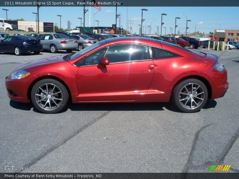 Rave Red / Medium Gray 2011 Mitsubishi Eclipse GS Sport Coupe