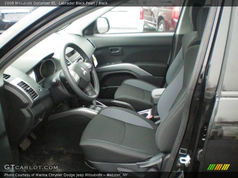 Labrador Black Pearl / Black 2008 Mitsubishi Outlander ES