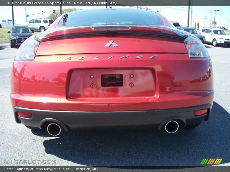 Rave Red / Medium Gray 2011 Mitsubishi Eclipse GS Sport Coupe