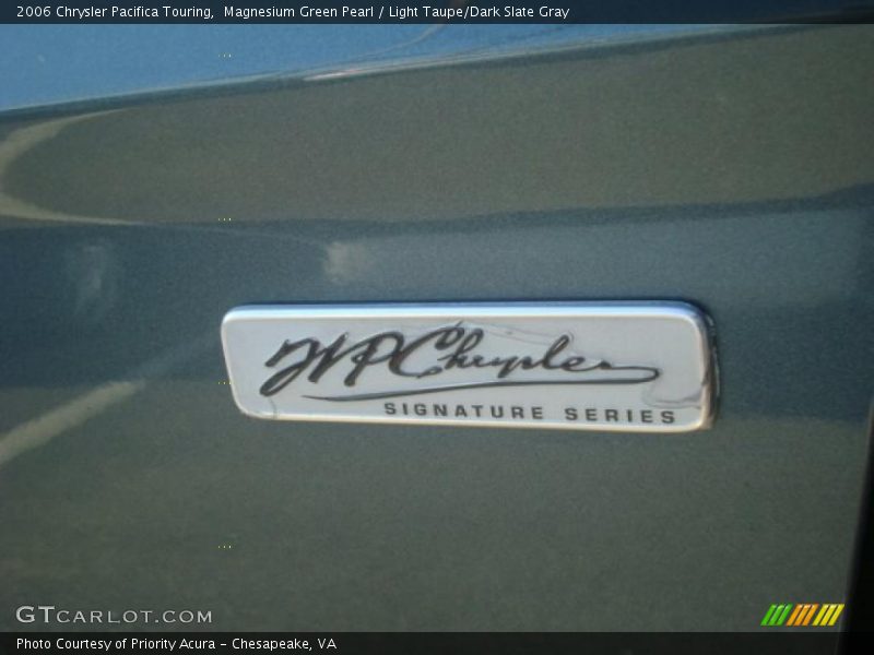Magnesium Green Pearl / Light Taupe/Dark Slate Gray 2006 Chrysler Pacifica Touring