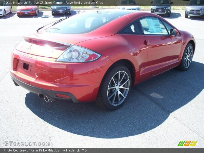 Rave Red / Medium Gray 2011 Mitsubishi Eclipse GS Sport Coupe