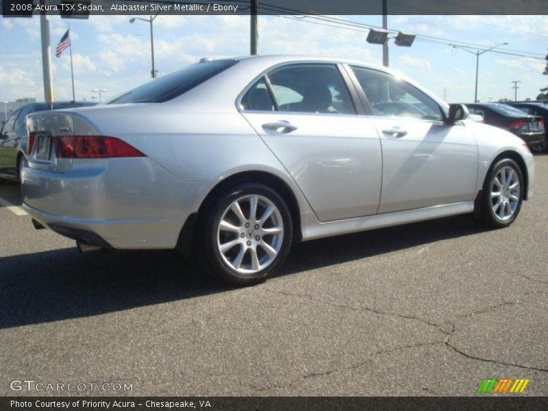 Alabaster Silver Metallic / Ebony 2008 Acura TSX Sedan