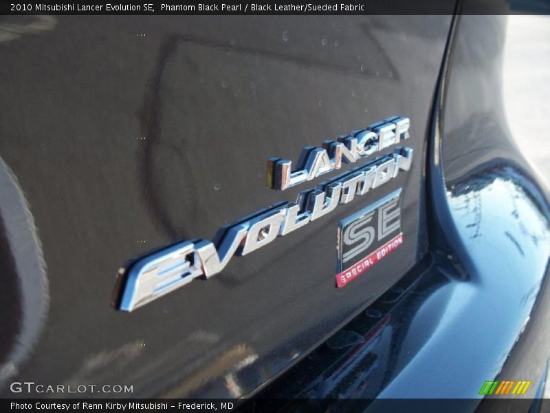 Phantom Black Pearl / Black Leather/Sueded Fabric 2010 Mitsubishi Lancer Evolution SE