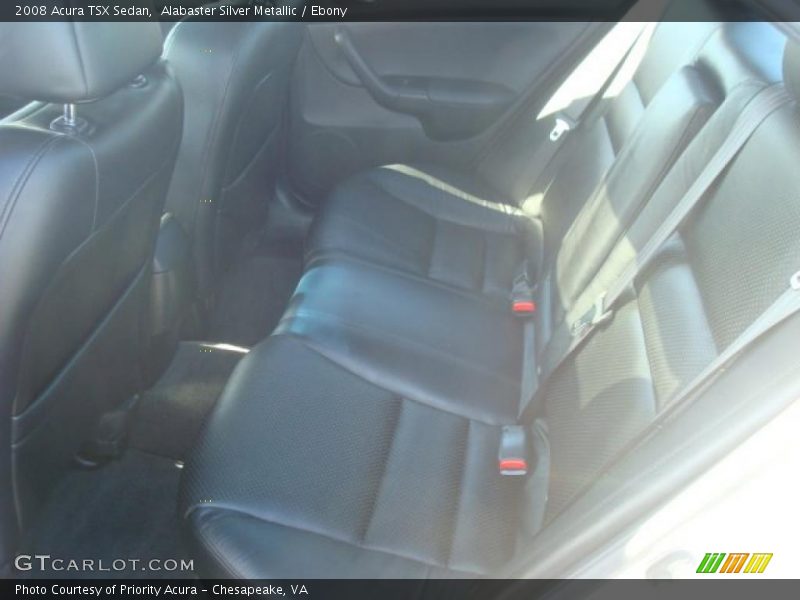Alabaster Silver Metallic / Ebony 2008 Acura TSX Sedan